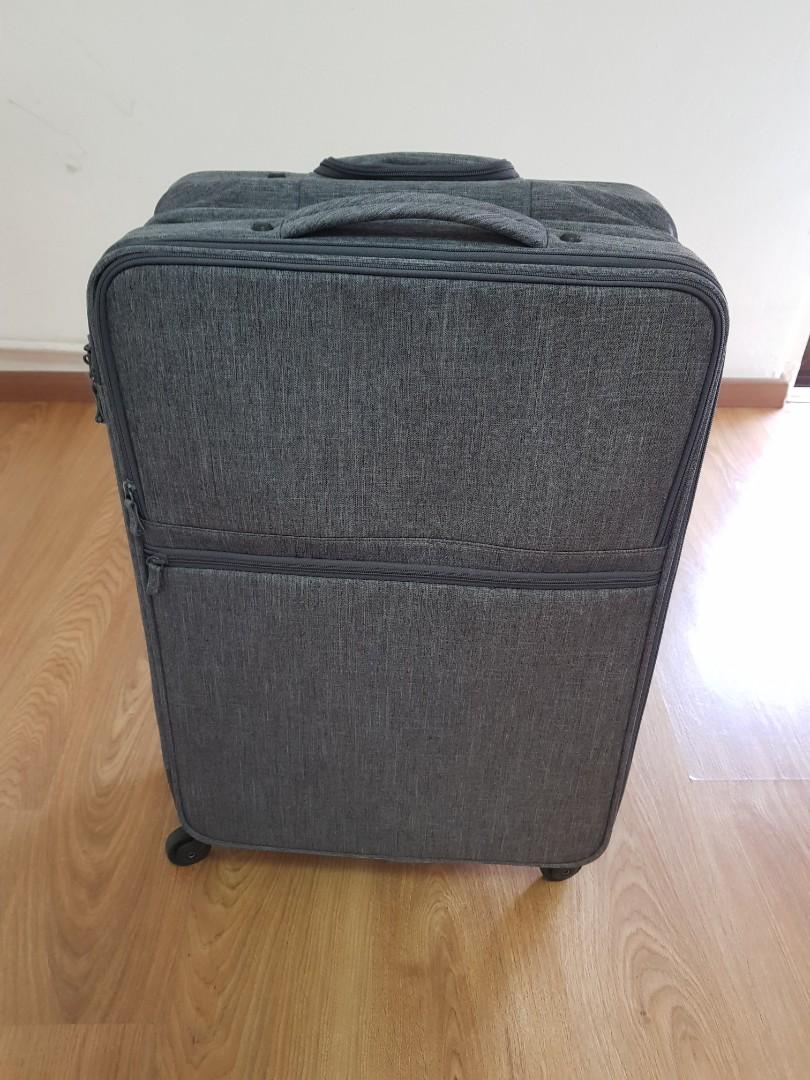 Muji Luggage Foldable Soft Carry Bag Grey L Hobbies Toys