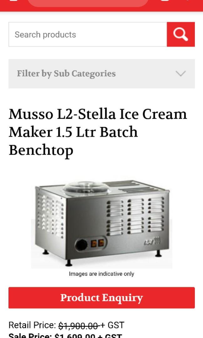 Musso l2 2025 ice cream maker