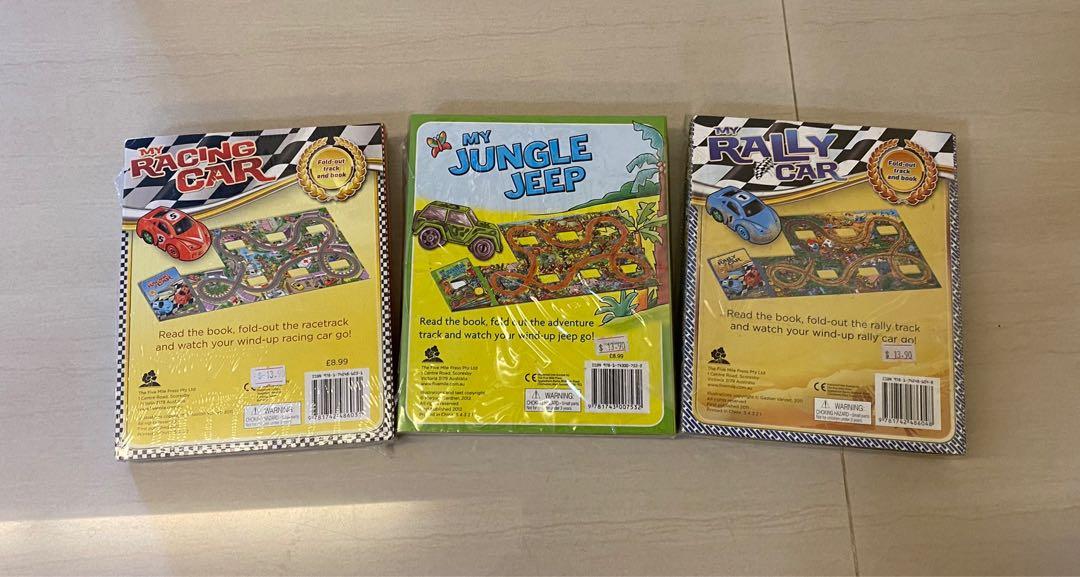 My Racing Car/Jungle Jeep Foldout Track and Book, Books & Stationery
