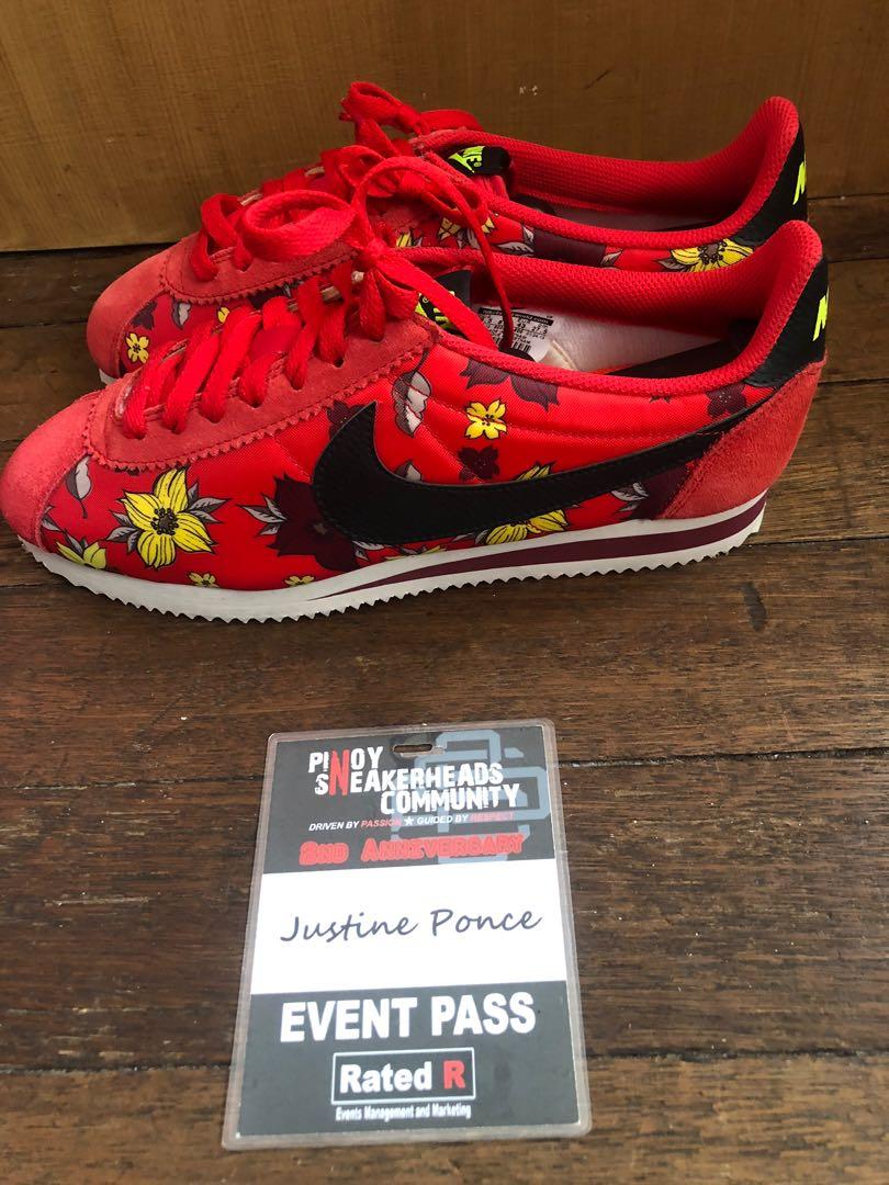 Nike cortez qs red aloha top