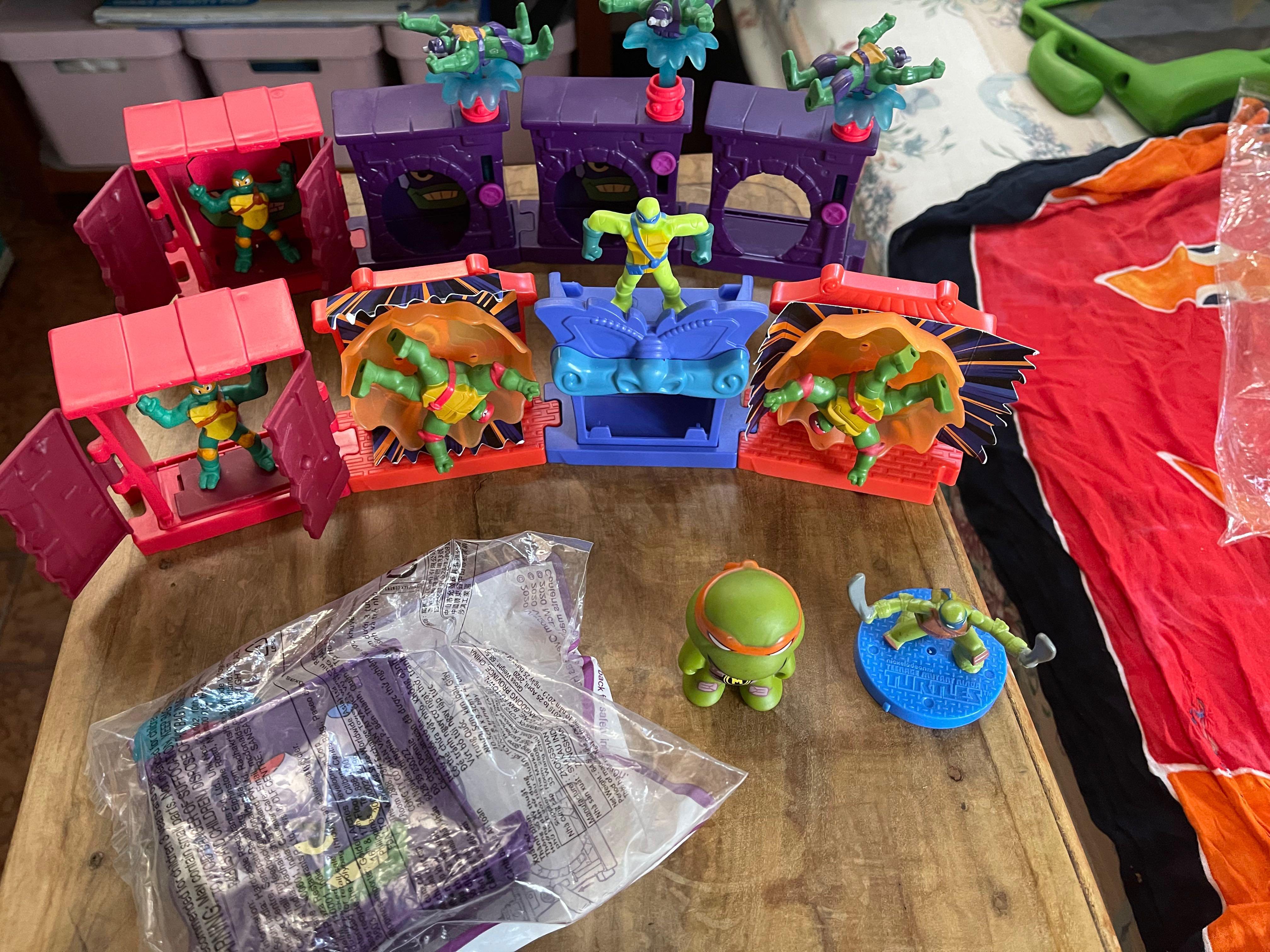 2020 Teenage Mutant Ninja Turtles McDonalds Happy Meal Toys Complete 4 PCS 
