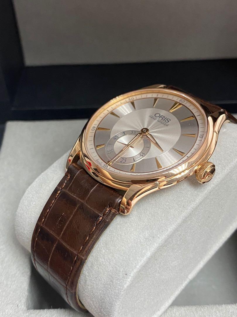 Oris Artelier Hand Winding Rose Gold Luxury Watches on Carousell