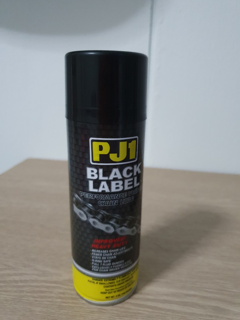 PJ1 Black Label Chain Lube, Motorcycles, Motorcycle ...