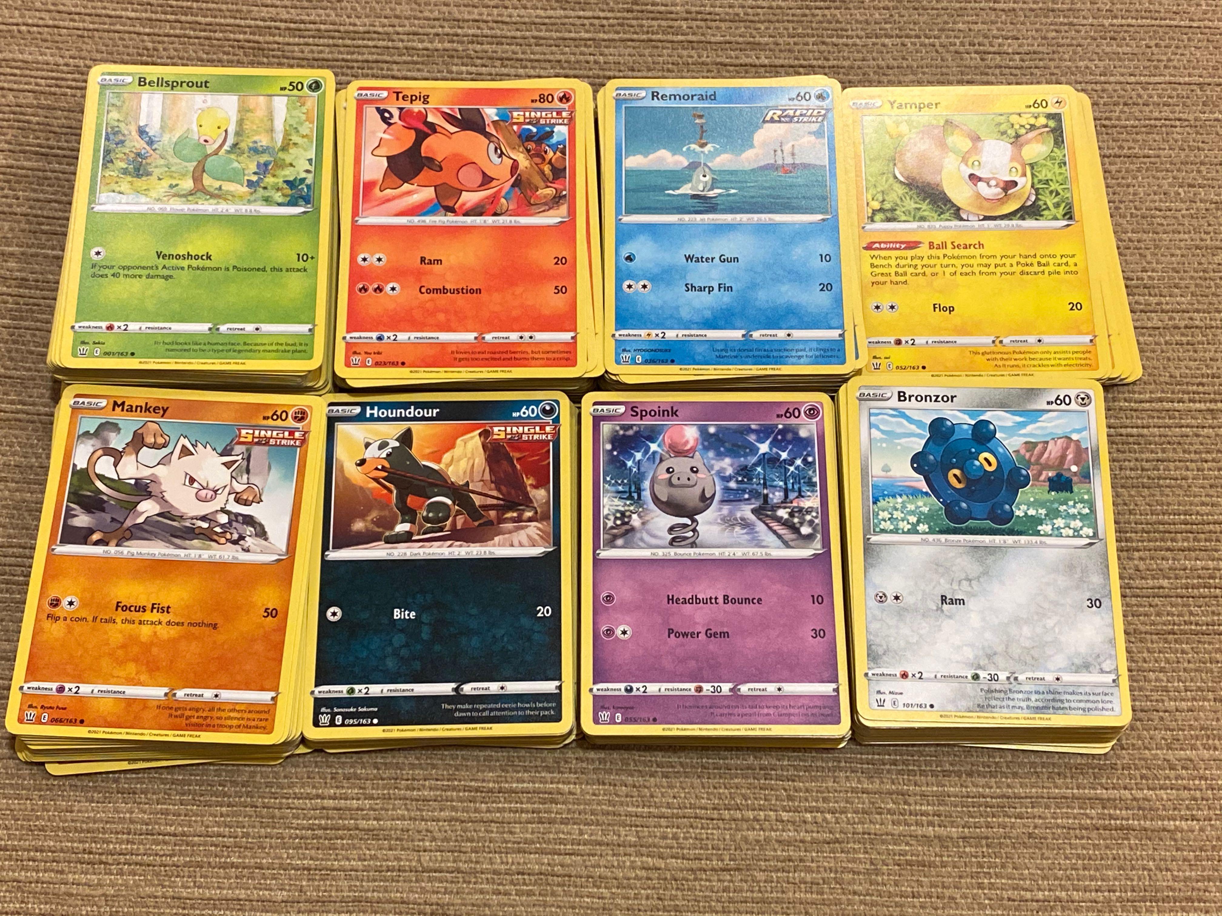 Pokemon TCG - Common, Uncommon, Rare and Energy cards (Battle Styles),  Hobbies & Toys, Toys & Games on Carousell