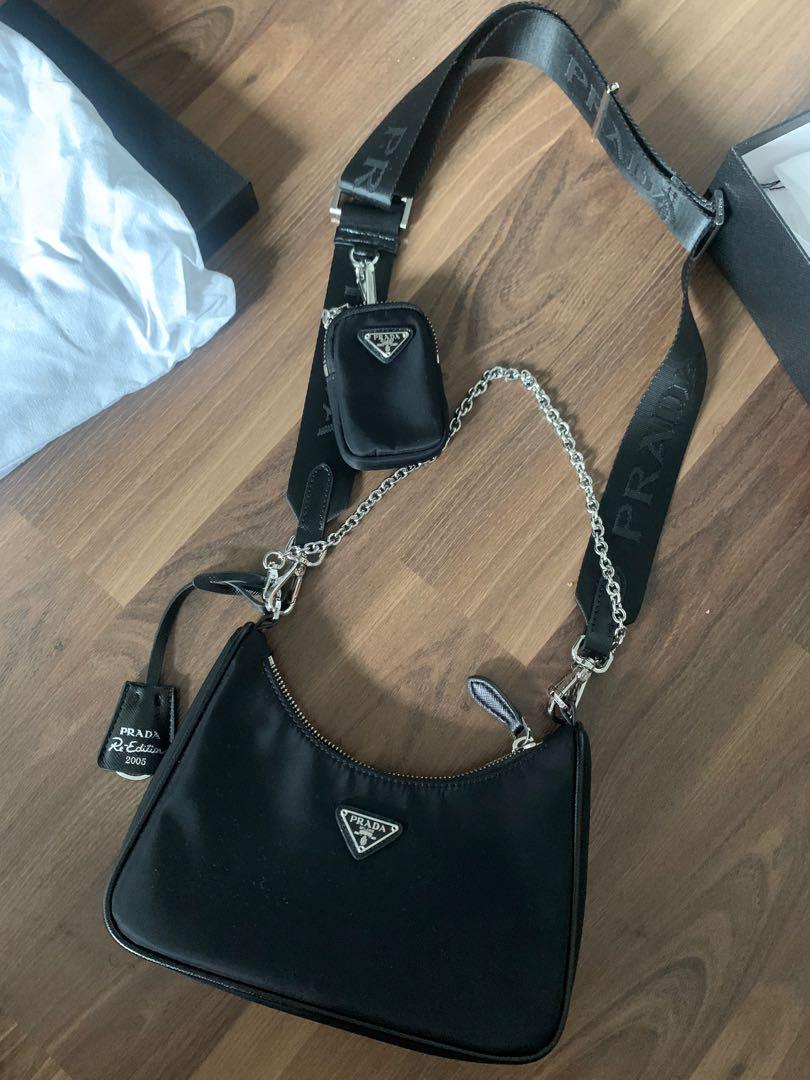 emilystore.co - Prada Hobo 3 in 1 Bag Comes with receipt