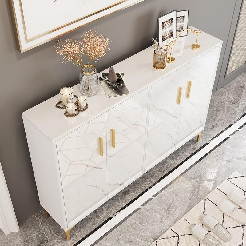 Preorder Gold White Luxurious Shoe Cabinet