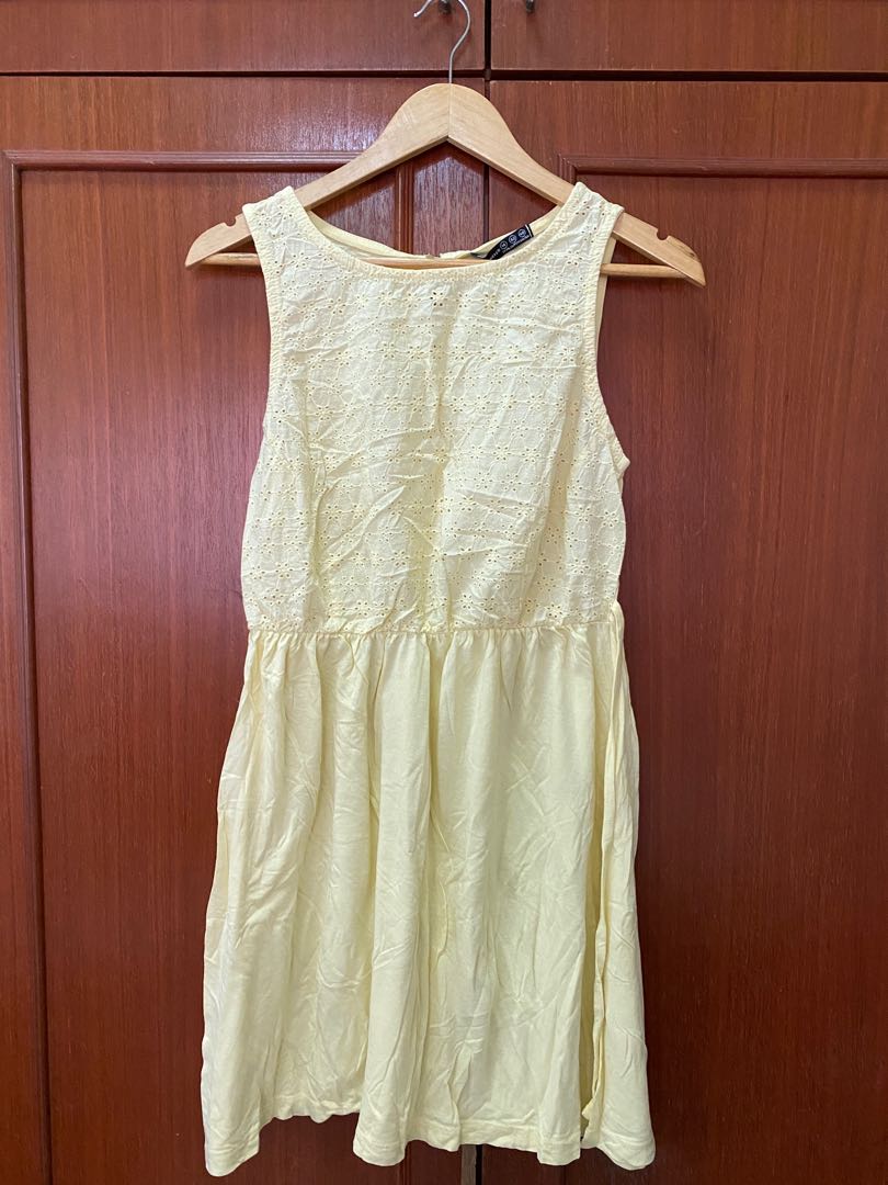 Primark Atmosphere Yellow Dress, Women's Fashion, Muslimah Fashion