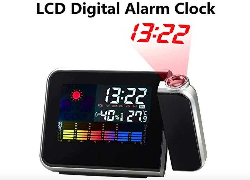 Projection Clock Projection Alarm Clock With Weather Station (Display