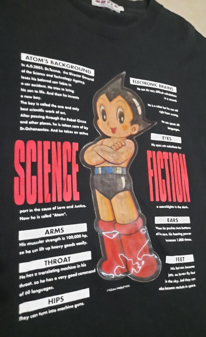 Rare Astro Boy Atom Hologram Tshirt, Men's Fashion, Tops & Sets