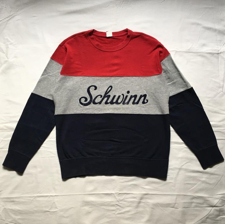 Schwinn Uniqlo Pullover Crewneck (Category: Hoodies) located in Quezon City. Submitted by closingoutsale (Listing ID 1082208453, Image 1). Description: Item: Schwinn Uniqlo Pullover Crewneck Price: 400php only Size: M on tag Condition: Excellent Issues: slide fade on flock print Super nice! One of my favorites. Need to unload stuff. Shipping at your expense #available #forsale.
