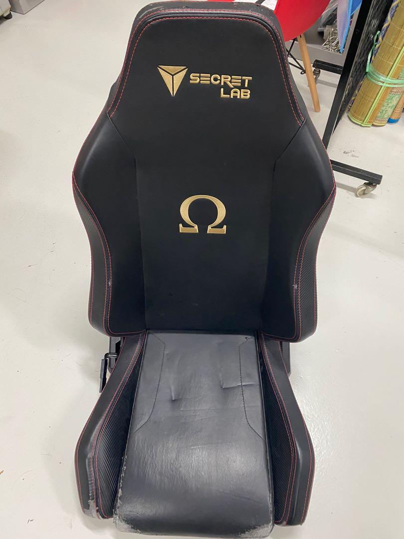 Secret lab chair without wheels clearance