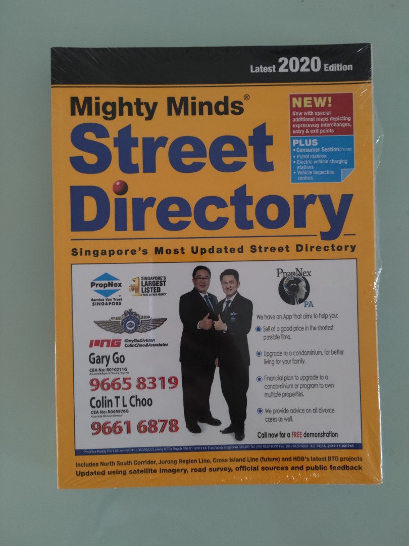 Singapore Street Directory 2020 Map Latest Hobbies Toys Books Magazines Assessment Books On Carousell