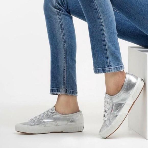 superga metallic grey