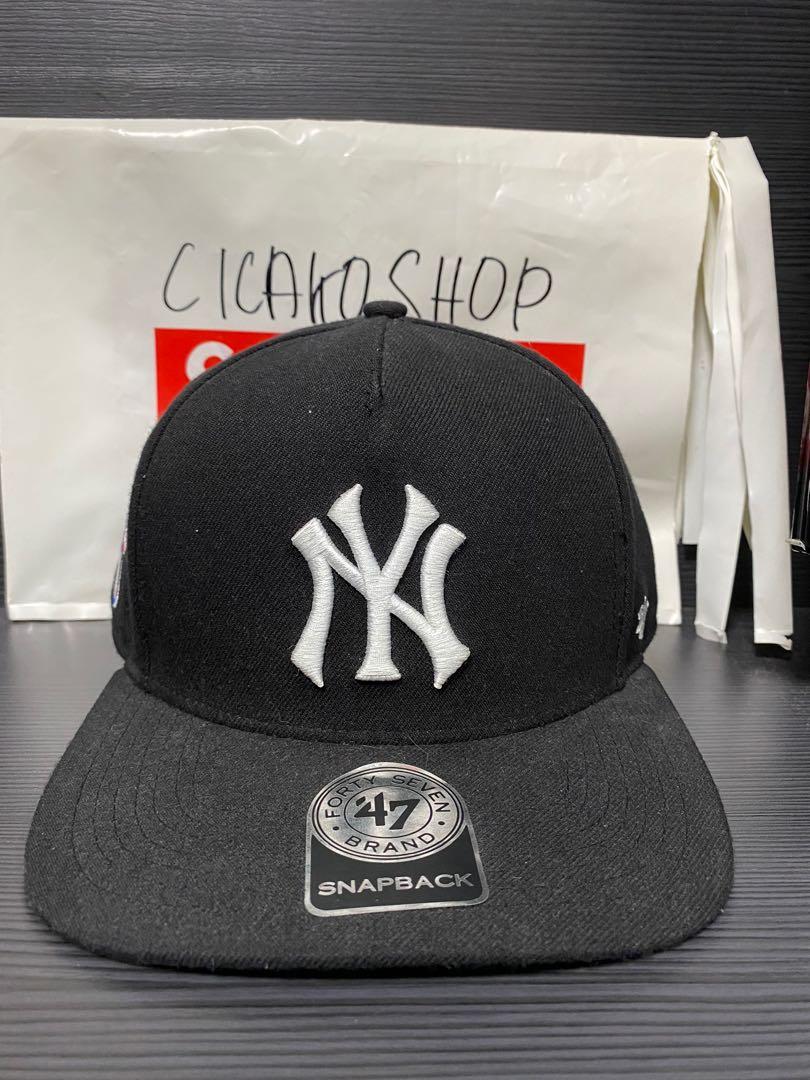 Supreme New York Yankees 47 Brand Snapback Hat, Men's Fashion