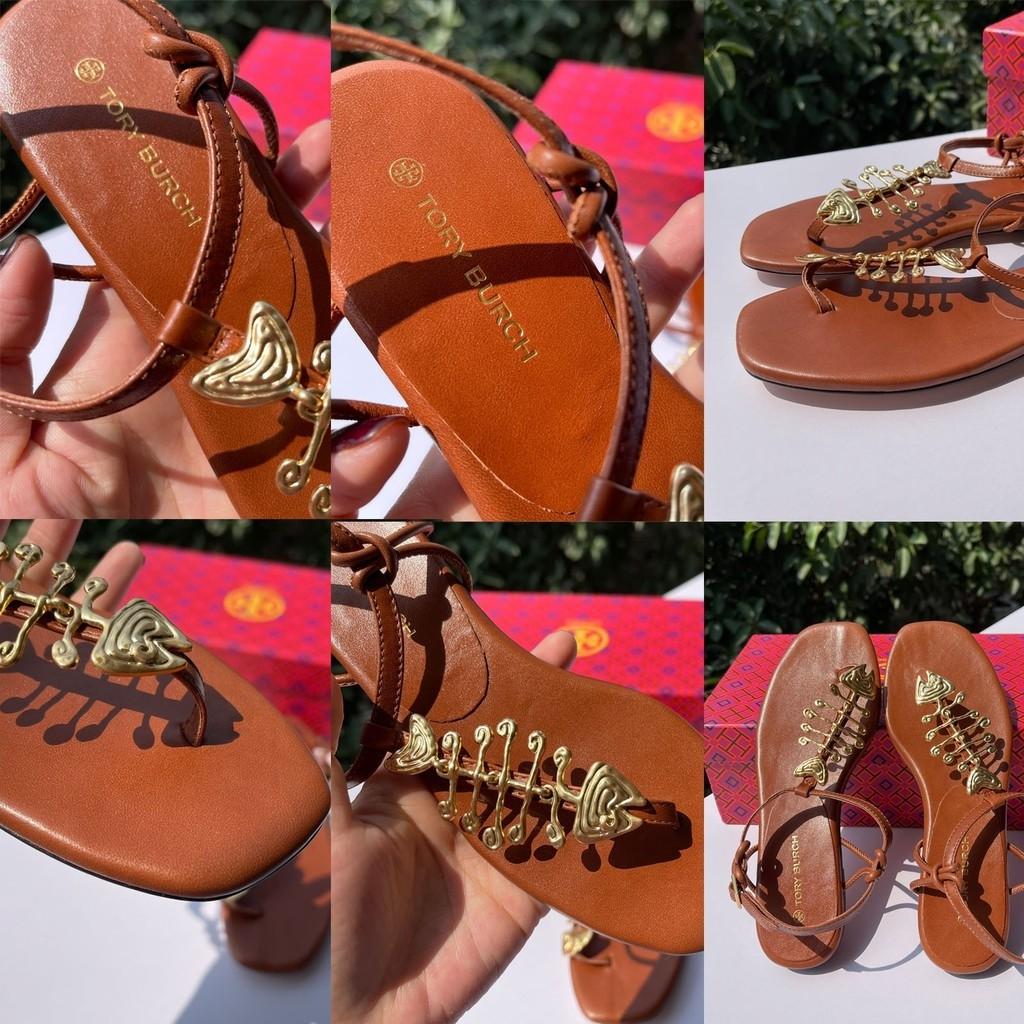 Tory burch Capri Fish Sandals, Women's Fashion, Footwear, Flats on Carousell
