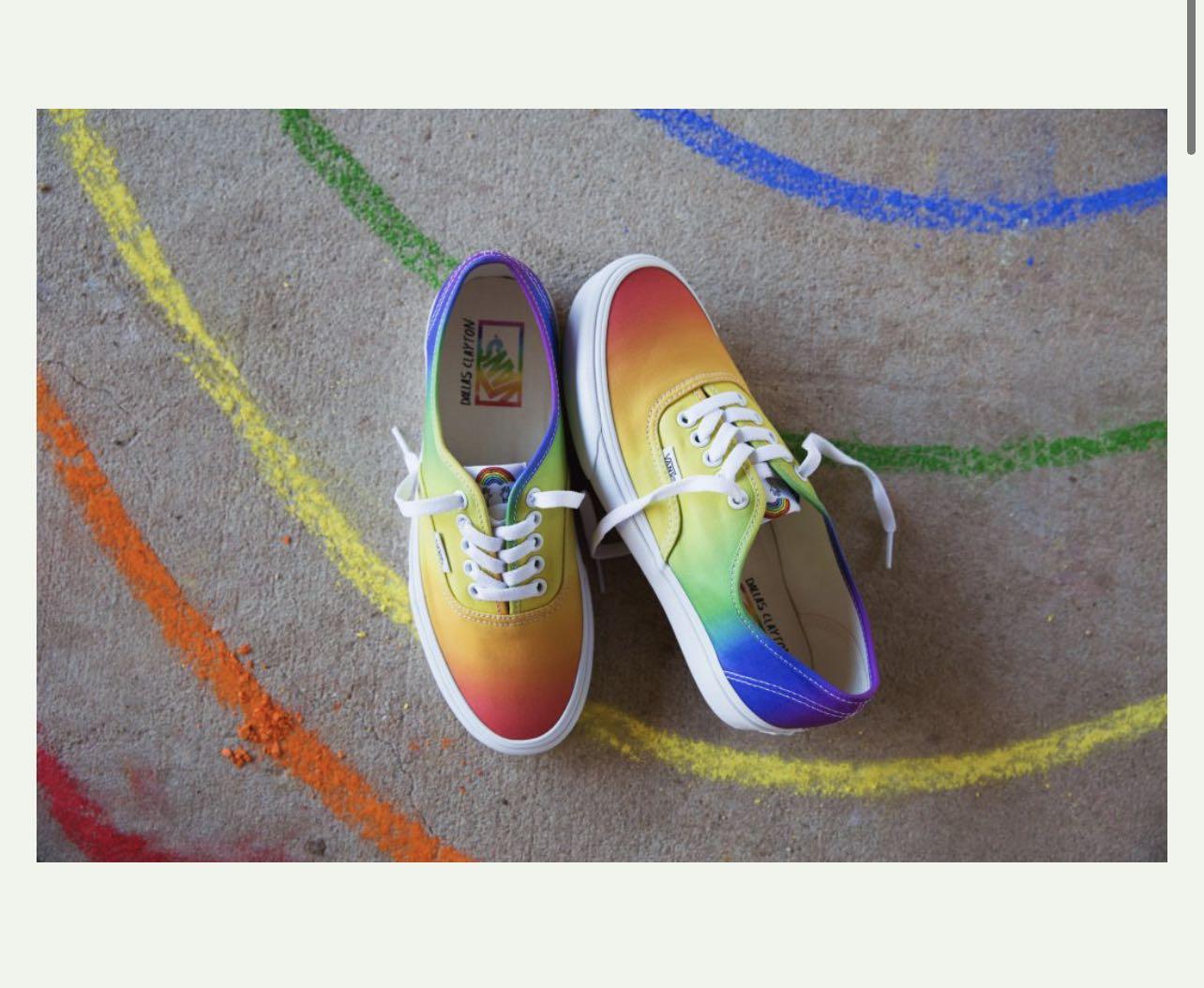 Vans dallas clayton rainbow top