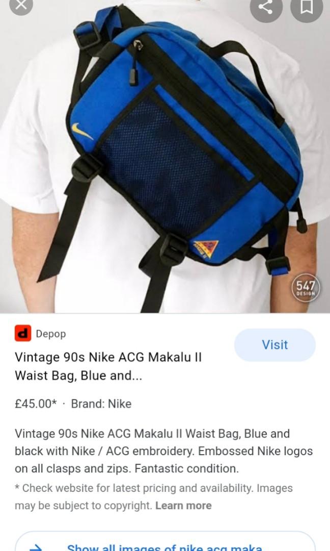Vintage Nike ACG Makalu 2, Men's Fashion, Bags, Belt bags, Clutches and  Pouches on Carousell
