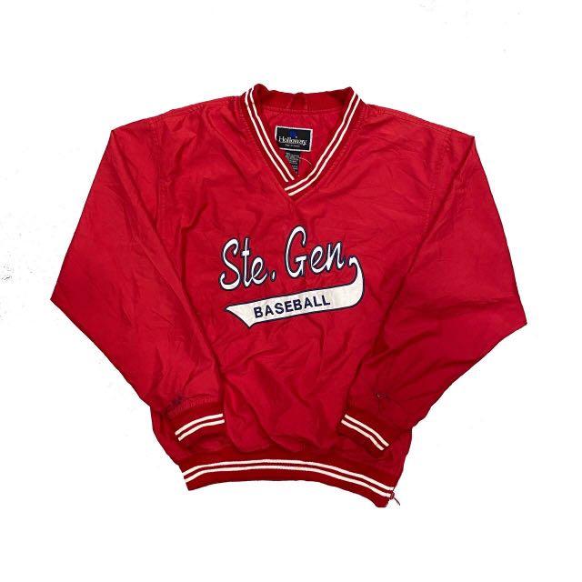 Red baseball pullover outlet