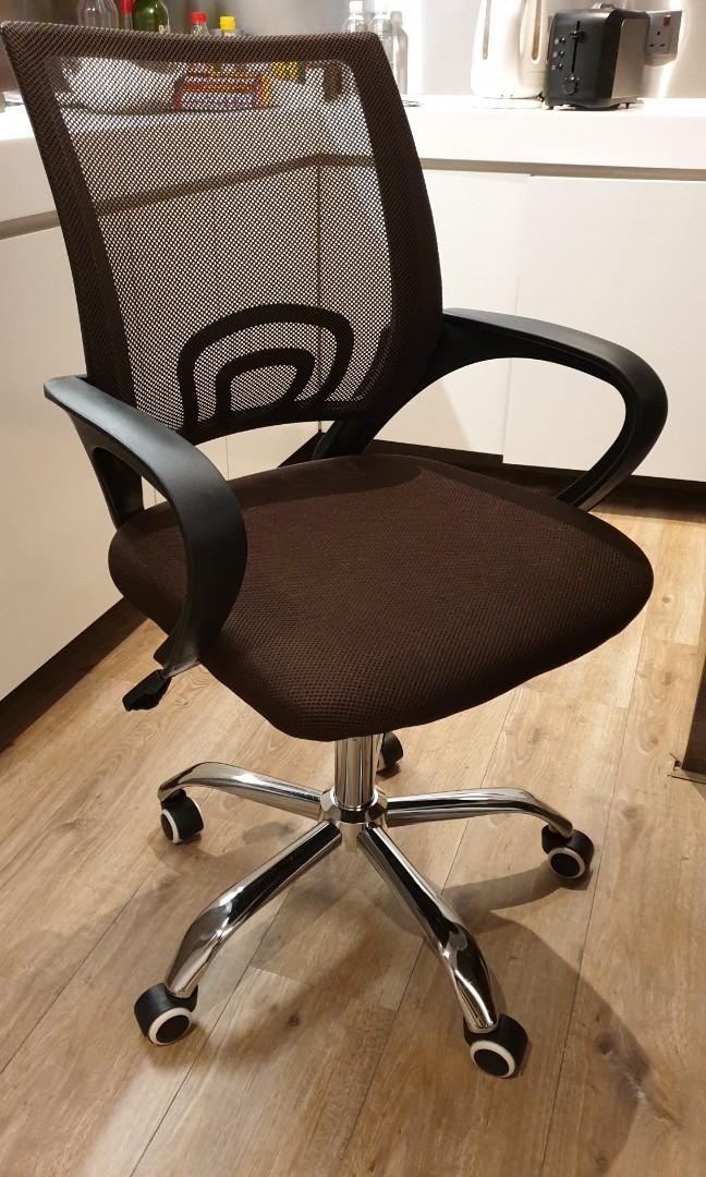 Wayner Office Chair Coffee Furniture Home Living Furniture Chairs on Carousell