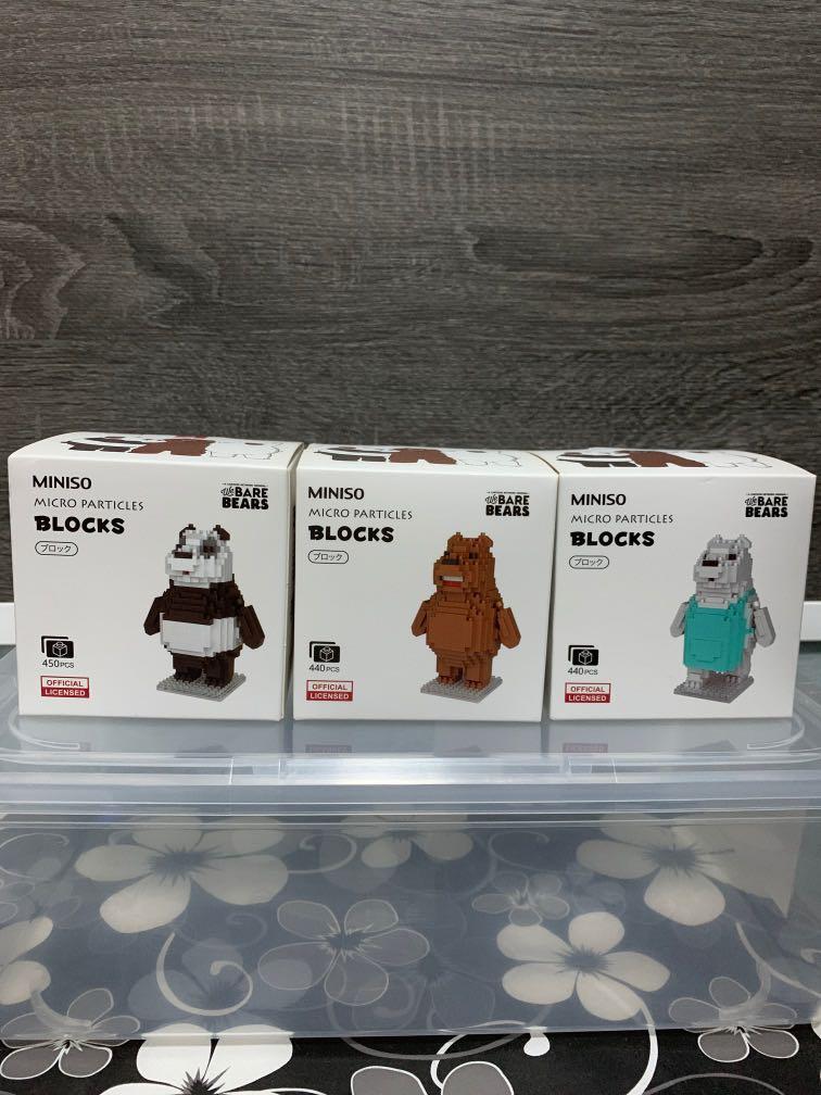 We Bare Bears Nanoblocks Hobbies Toys Toys Games on Carousell