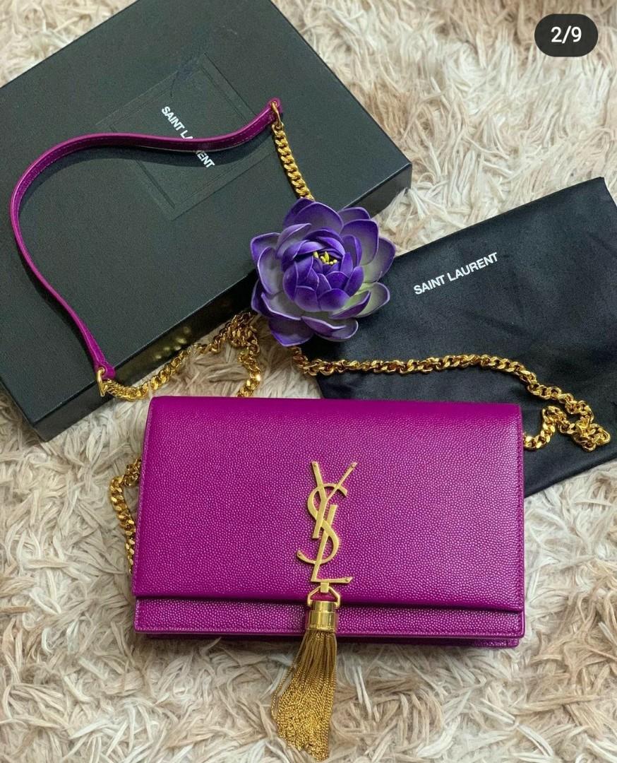 ysl kate tassel chain wallet