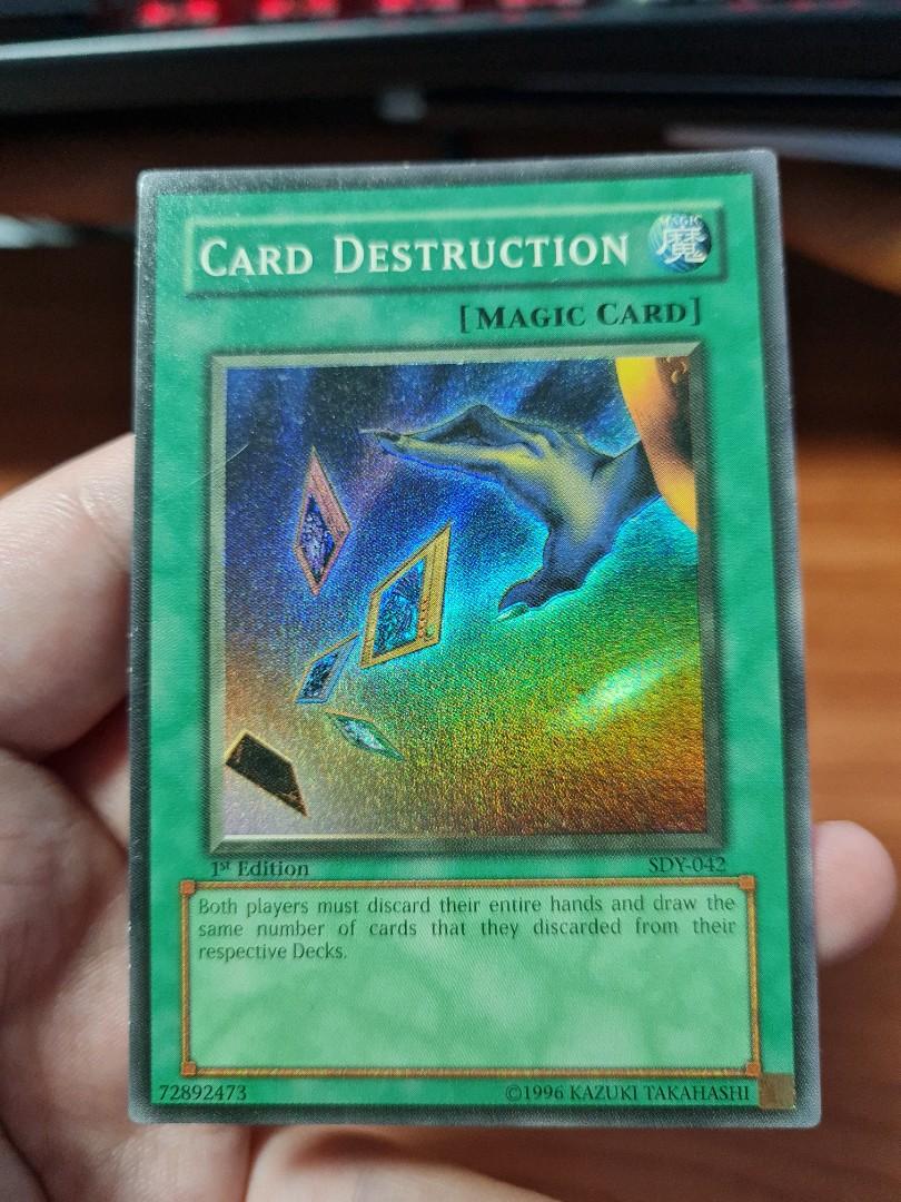Yugioh - Card Destruction -1st edition Super Rare SDY-042, Hobbies & Toys, Toys & Games on Carousell Yugioh - Card Destruction -1st edition Super Rare SDY-042, Hobbies & Toys, Toys & Games on Carousell