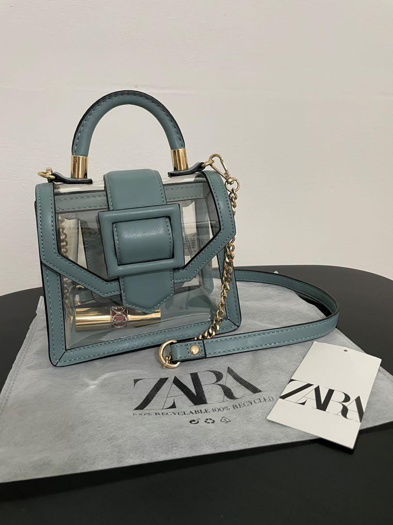 Zara vinyl best sale mini city bag