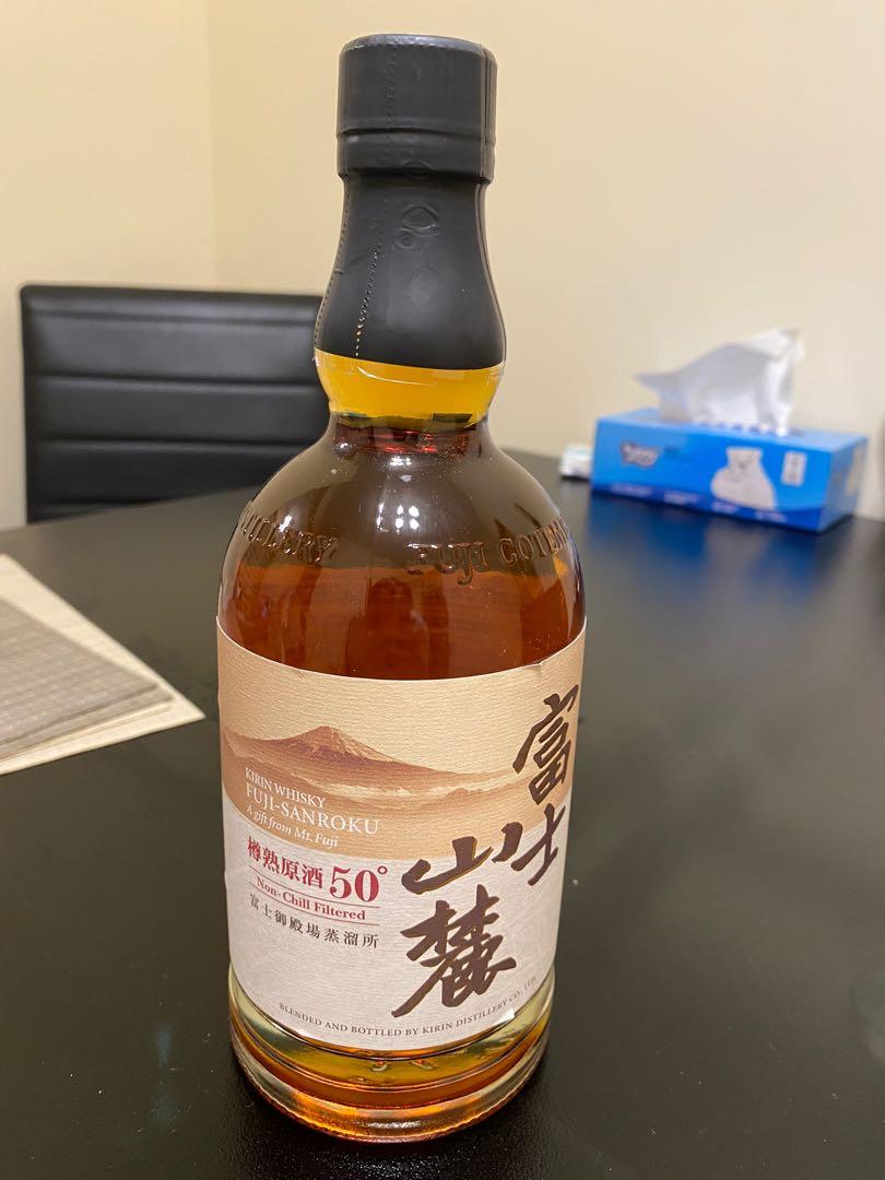 日本威士忌富士山麓-樽熟原酒50度750ml, 嘢食& 嘢飲, 飲料- Carousell