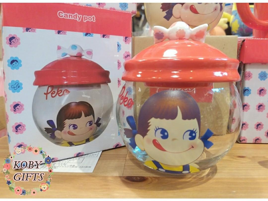 日本直送✈ 不二家のペコちゃんPeko Mug 牛奶妹玻璃糖果瓶Candy Pot