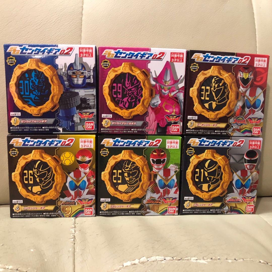 全新行版現貨機界戰隊全開者sg Sentai Gear 02 戰隊齒輪食玩第2彈全套6種不設散賣炎神戰隊 忍風戰隊 百獸戰隊 電磁戰隊
