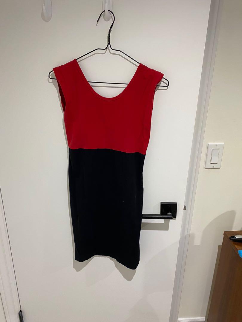 American apparel red best sale dress