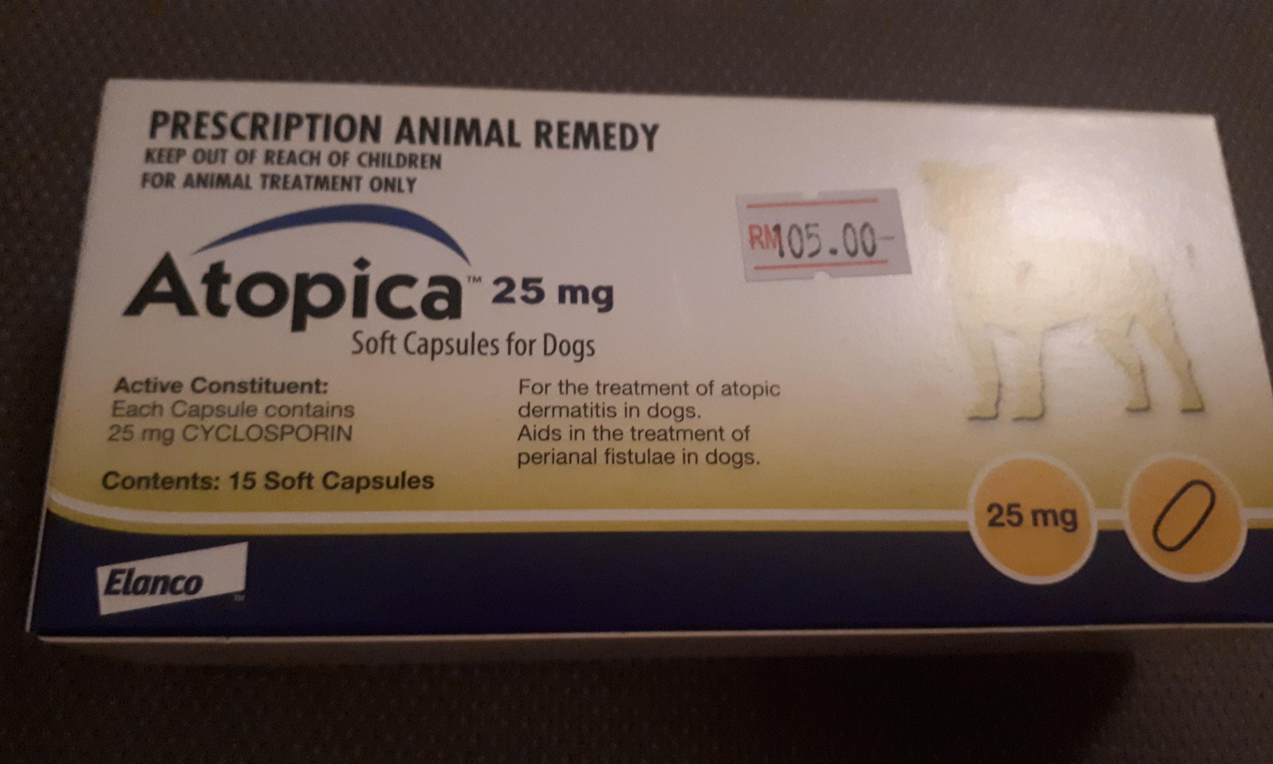 Atopica 25 cheap mg for cats