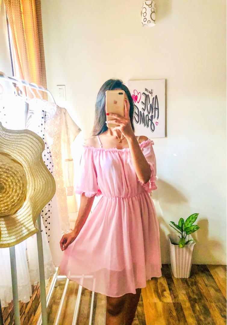 Pastel pink hotsell dress casual