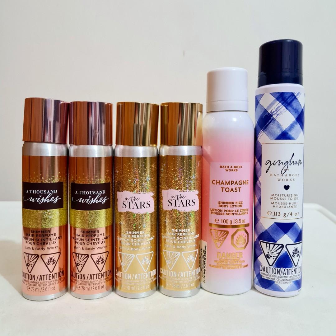 shimmer hair perfume bath and body works