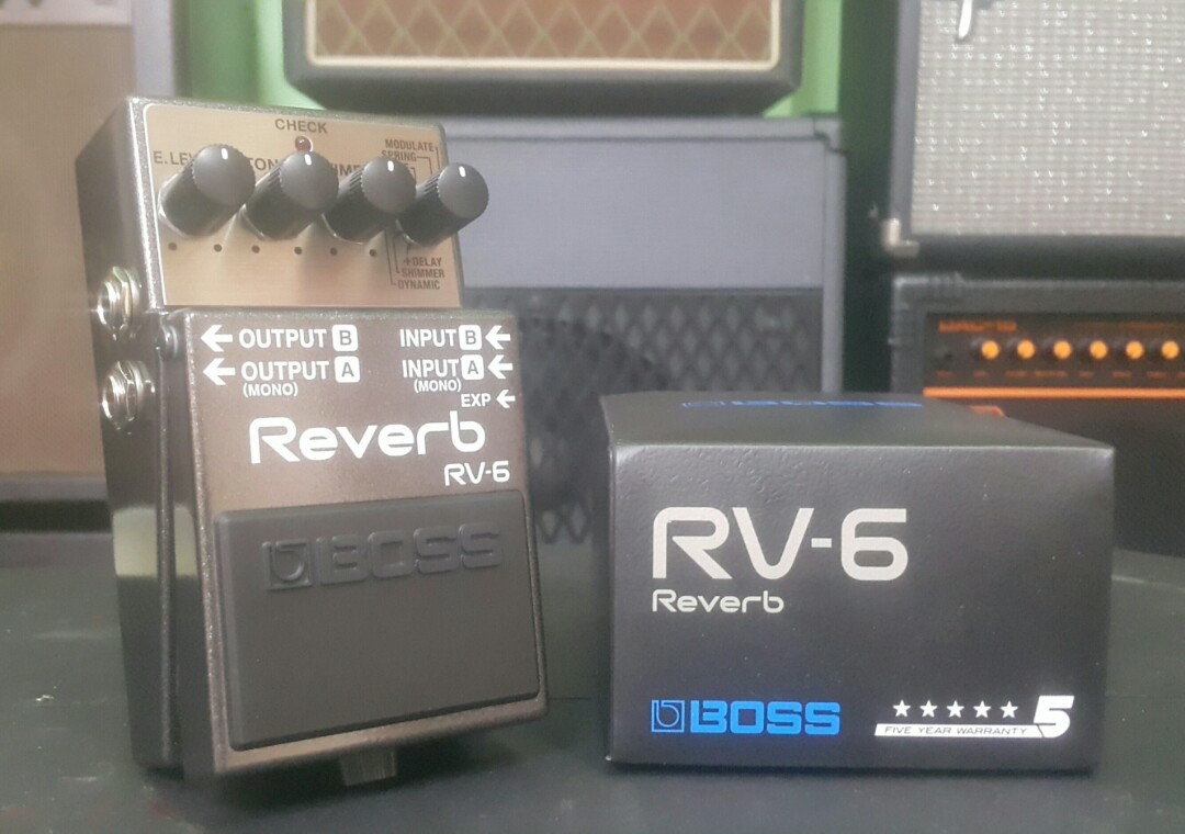 Boss Reverb RV6 (NEW), Hobbies & Toys, Music & Media, Musical