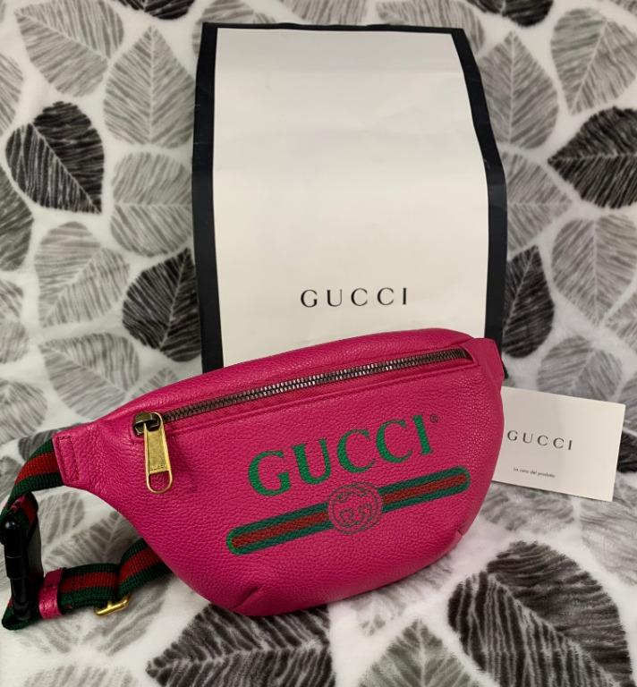 Gucci belt bag print leather deals