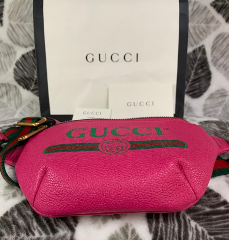 Brand New Gucci Print Leather Belt Bag Luxury Bags Wallets on Carousell