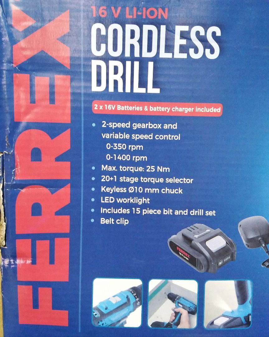 Ferrex shop 16v battery