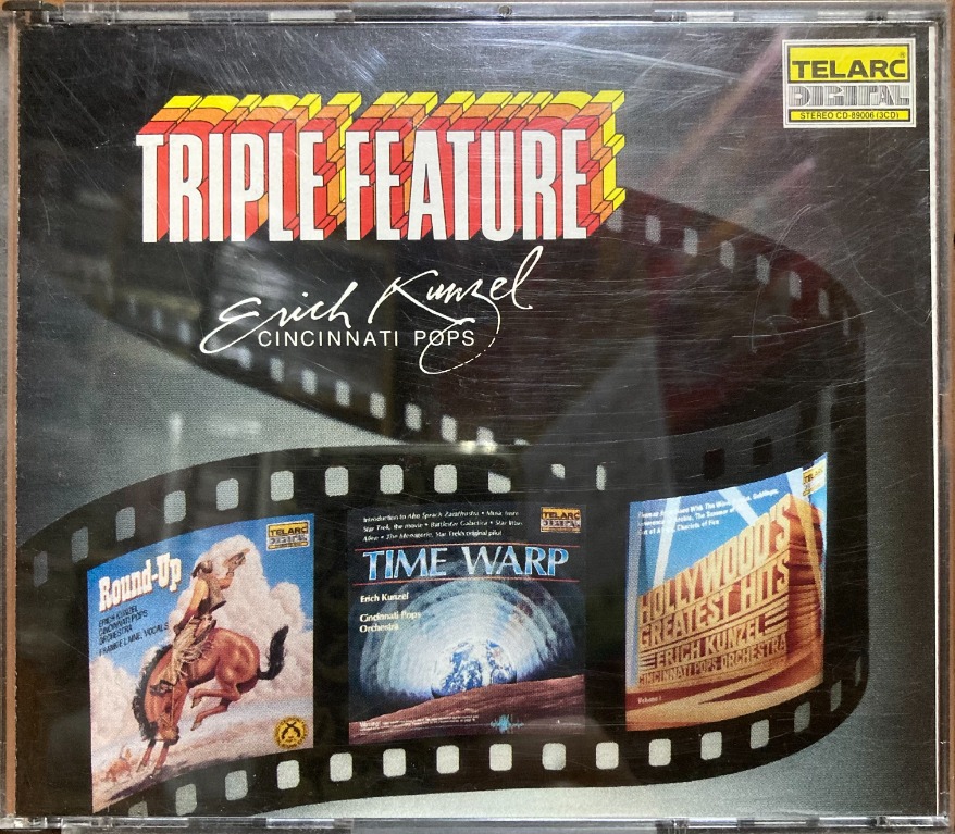 CD Telarc Erich Kunzel, Cincinnati Pops Orchestra – Triple Feature 