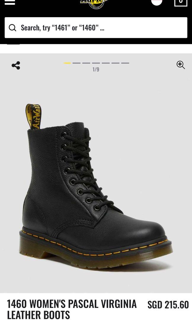 Authentic Dr Martens Boots 1460 Pascal Virginia Leather Boots Women s Fashion Footwear Boots on Carousell