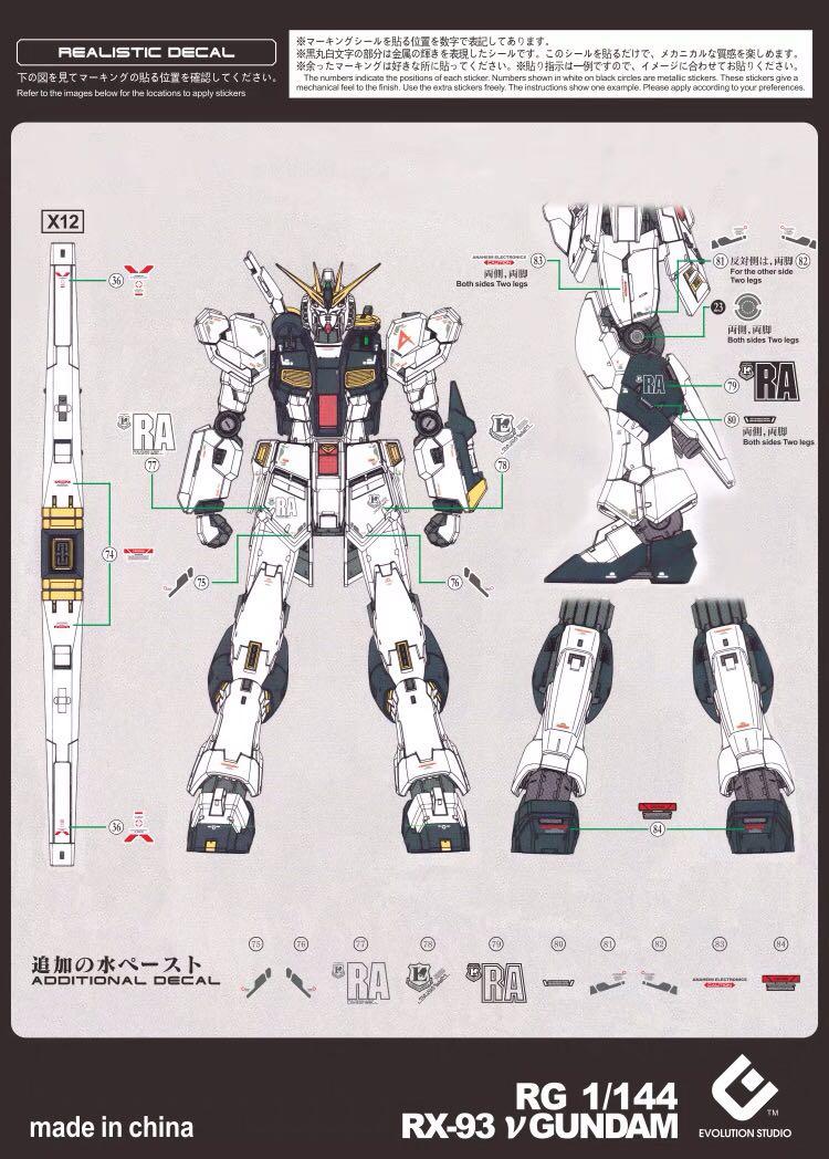 [Evo Extreme Clear] RG Nu Gundam Waterslide 1/144 by Evolution Studio