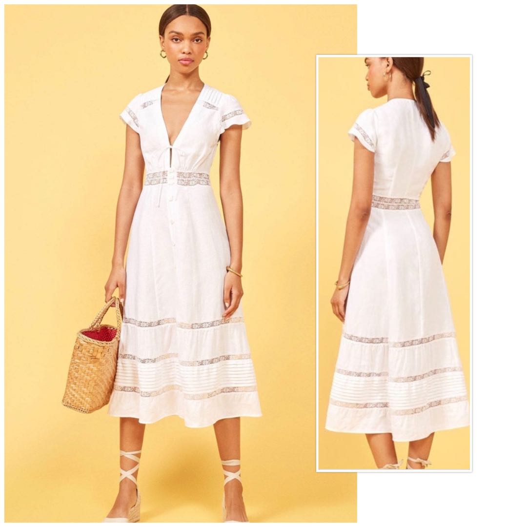 Reformation garland dress online