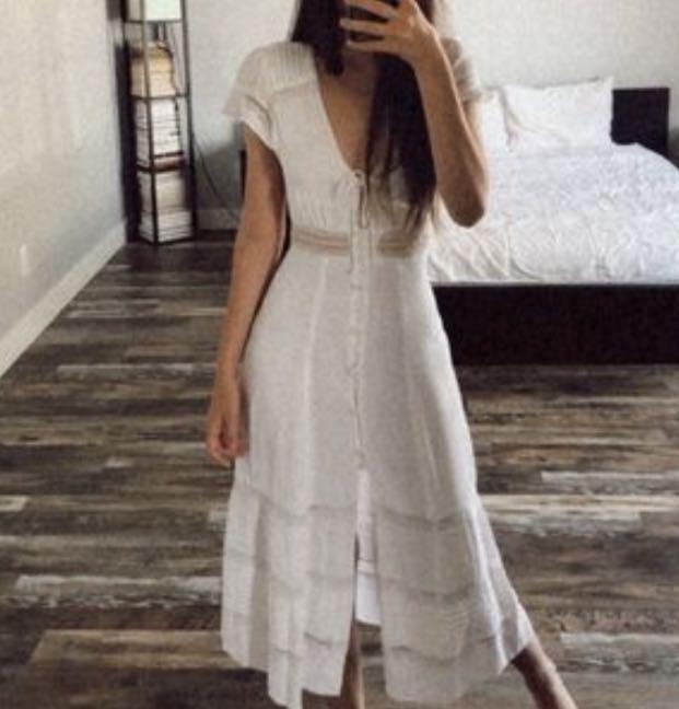 Reformation garland dress online