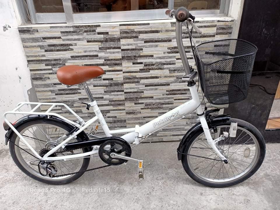 Folding bike best sale with basket