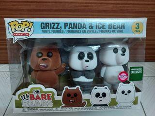 we bare bears funko pop flocked