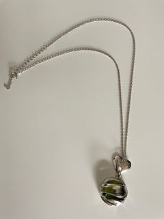 綠石吊墜配925銀項鍊64214075973635110