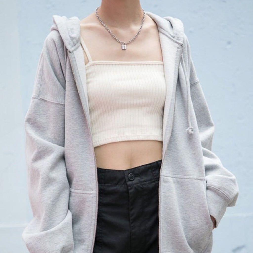 Grey Carla Hoodie Women s Fashion Coats Jackets and Outerwear