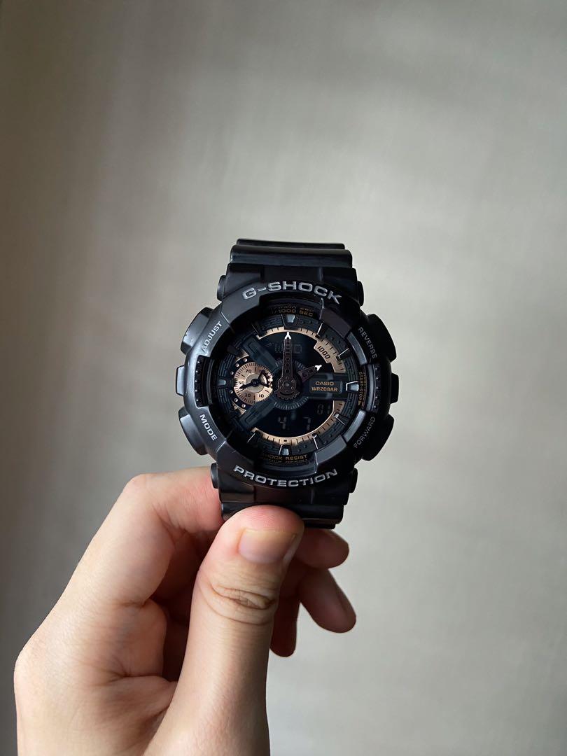 G SHOCK GA 110 RG Rose gold Black Men s Fashion Watches