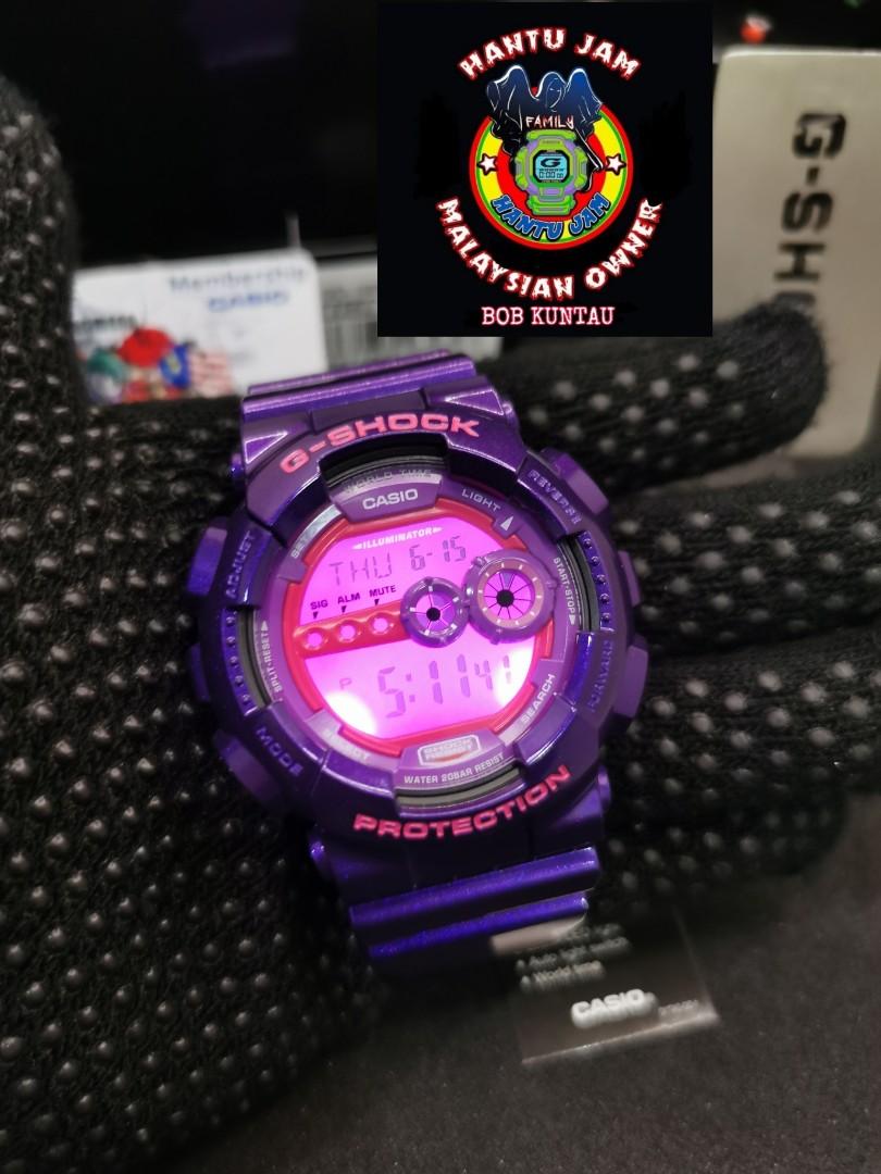 gshock GD100 SC6 CRAZY PURPLE Men s Fashion Watches
