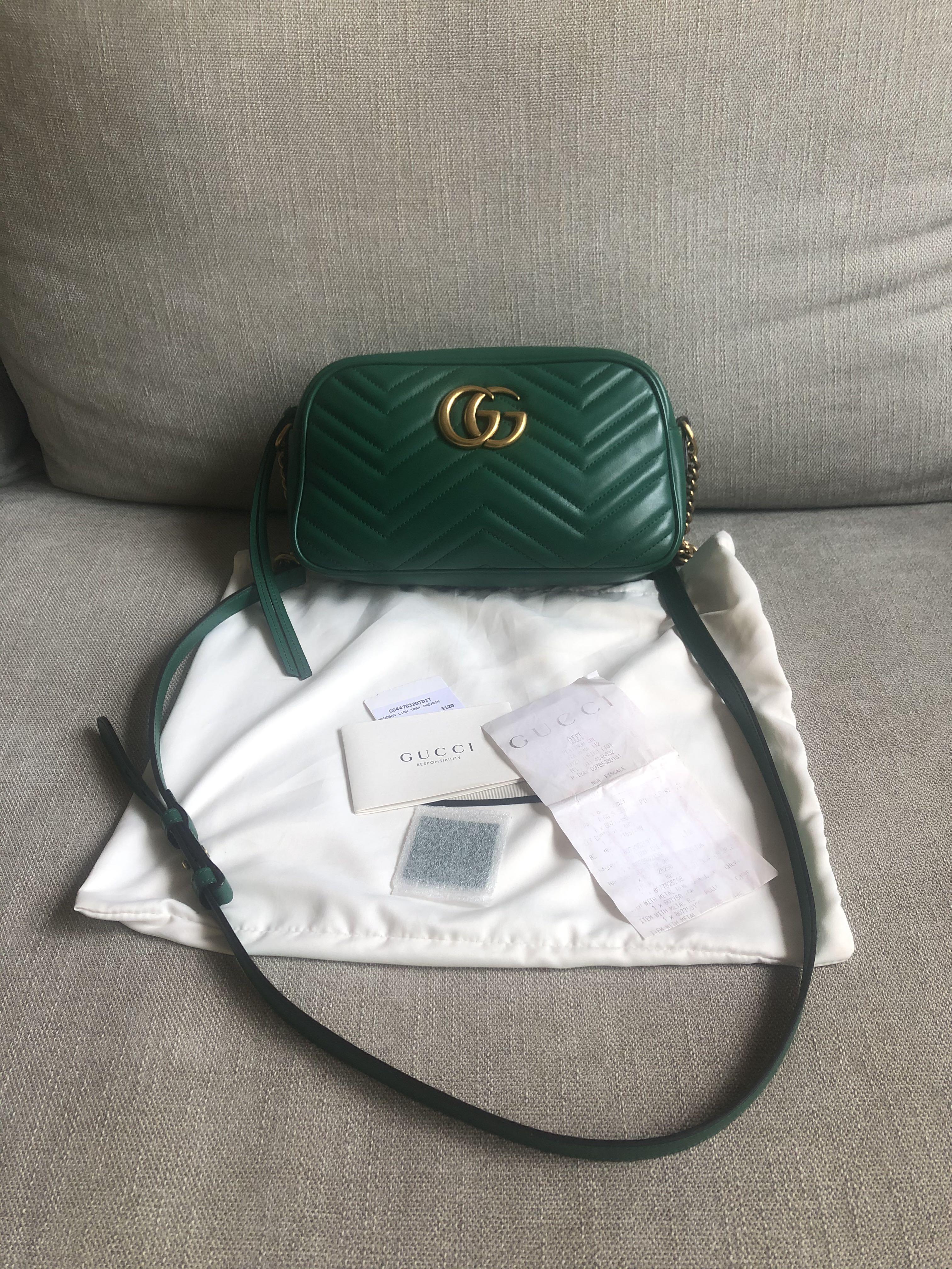 Gucci green shop sling bag